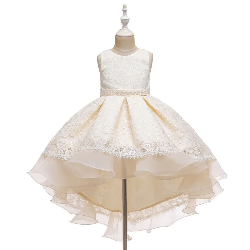 Summer Girls Dress for Carnival Rock Flower Sequins Costume Wedding Evening Princess Party Children Clothing 3-10yrs | Детская одежда и