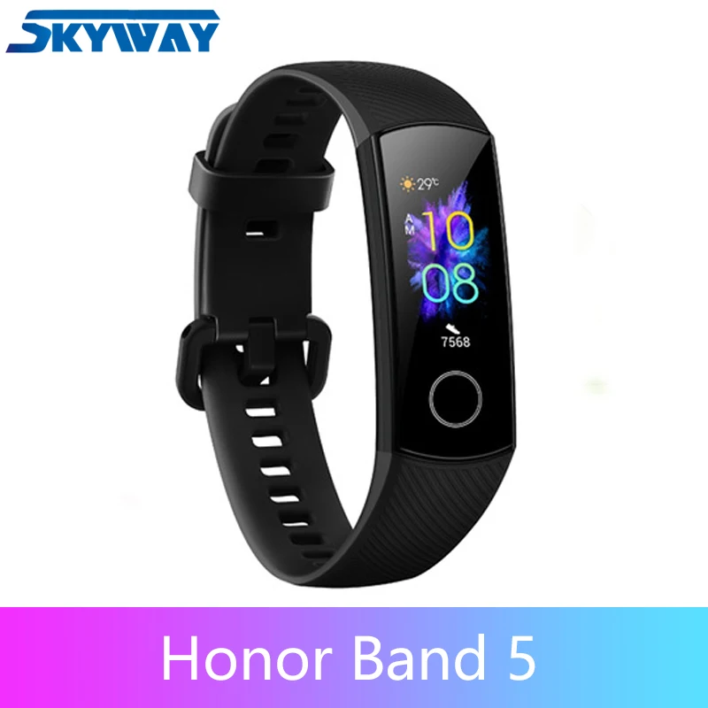 Оригинальный Смарт браслет Honor band 5 фитнес трекер с кислородом AMOLED смарт сердцами