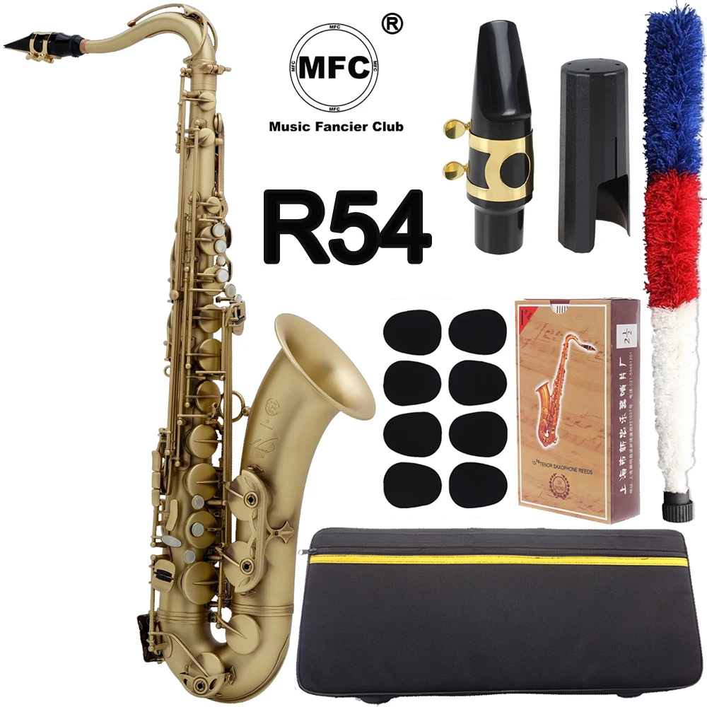 Тенор-саксофон бренда MFC артикул 54 имитация античной меди B-flat Tenor Sax R54 бронзовый