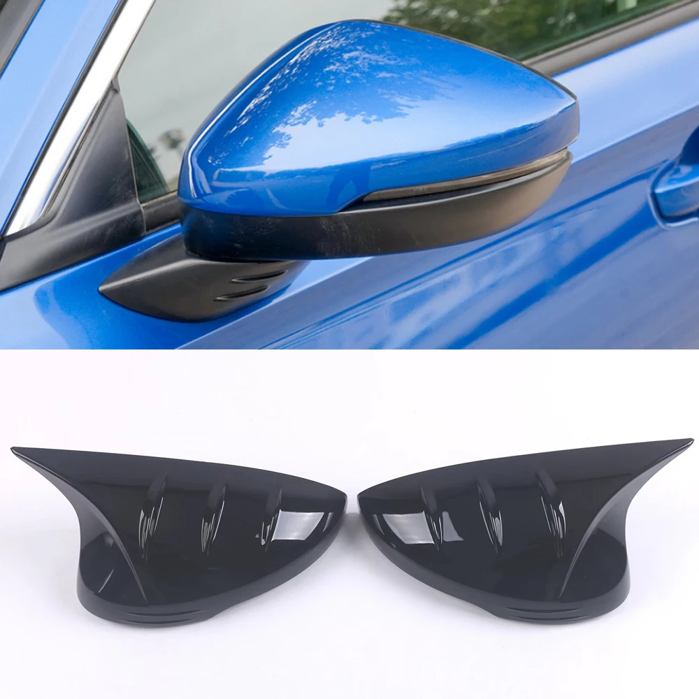 

Gloss Black Rear View Side Mirror Cover For Honda Civic 2021 2022 11TH