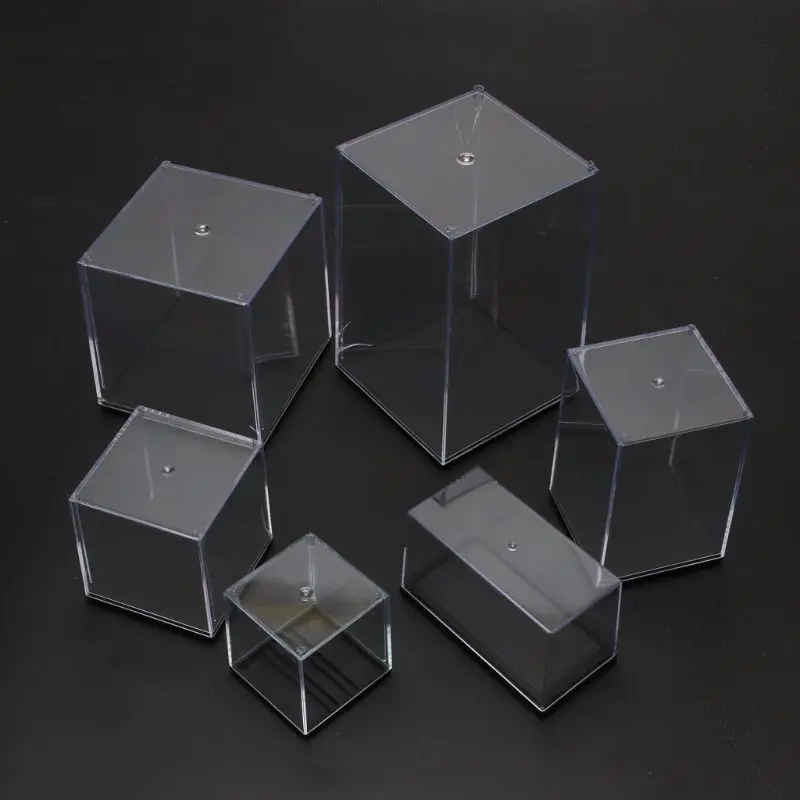 Прозрачный Акриловый чехол с 5 боковыми циферблатами пылезащитный для экшн