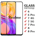Защитное стекло для Oppo Realme 8, 7, 6 Pro, 8Pro, 8, 7, 6, 6,4 дюйма, 1-2 шт.