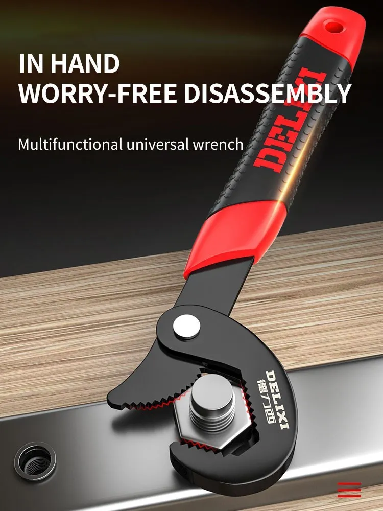 

Plumber Multi Hand Tool Universal Key Pipe Wrench Open End Spanner Set High-carbon Steel Snap N Grip Tool Universal Wrench