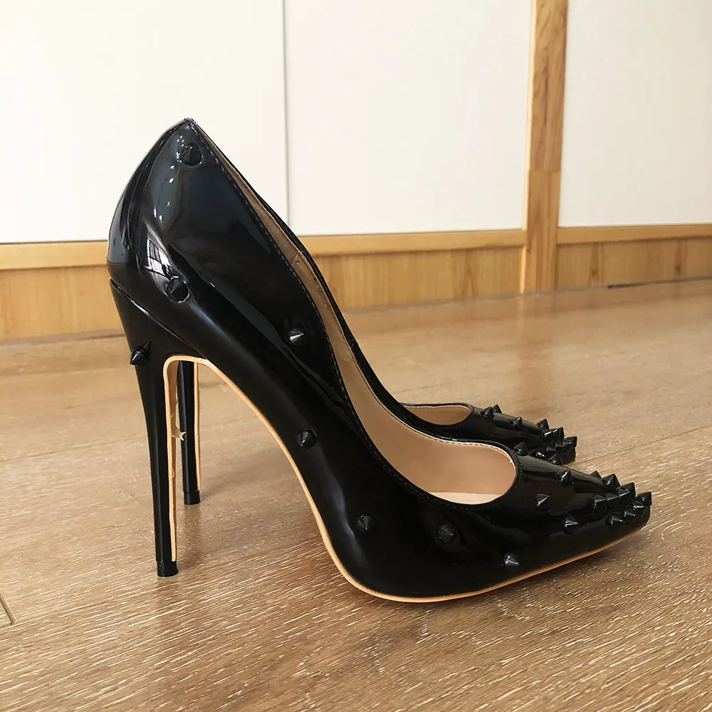 Veowalk/пикантные женские туфли на очень высоком каблуке с заклепками Модные