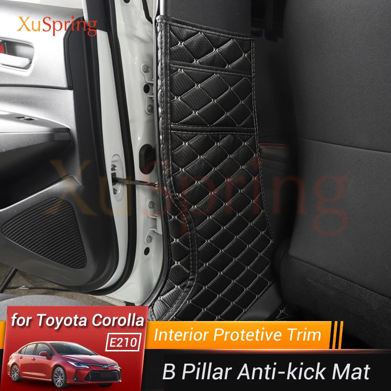 Автомобильный B стойка Анти kick защитный коврик для подушки Чехол наклейки на