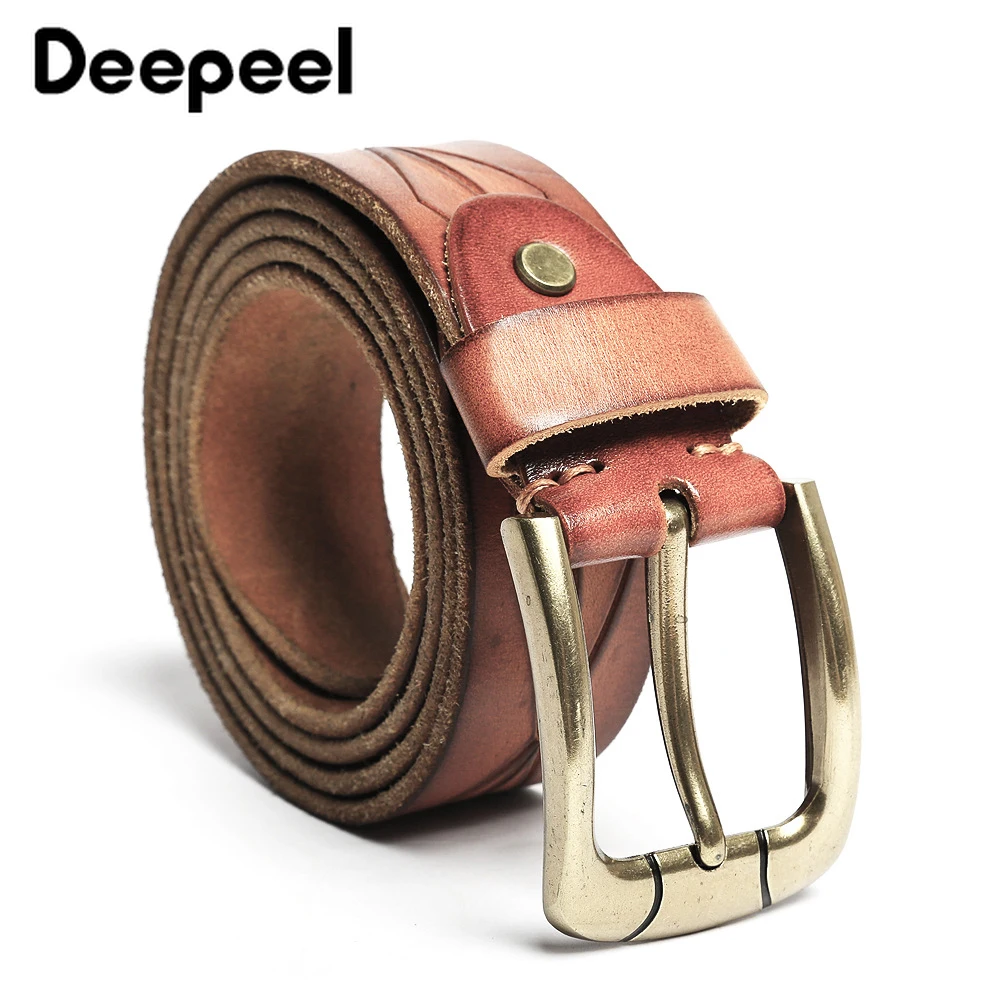 Deepeel 1 шт. 3 6 см * 120 мужской ремень из натуральной бычьей кожи с классической