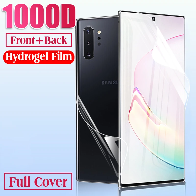 1000D спереди и длинное сзади полное покрытие гидрогель пленка для Samsung Galaxy Note 10