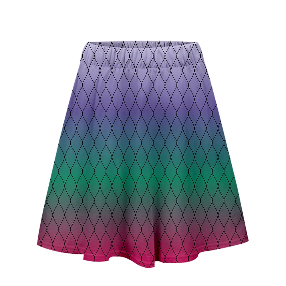 Cute Short Skirt Demon Slayer Female Mini Sexy Girl Summer Autumn Fashion Print Women | Женская одежда