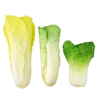 1pclot simulation fake chinese cabbage green vegetables pu vegetable mall farmhouse decoration model artificial vegetable food