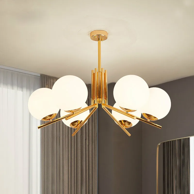 Современный скандинавский Стекло E27 светодиодный Люстра пластина Блестящий