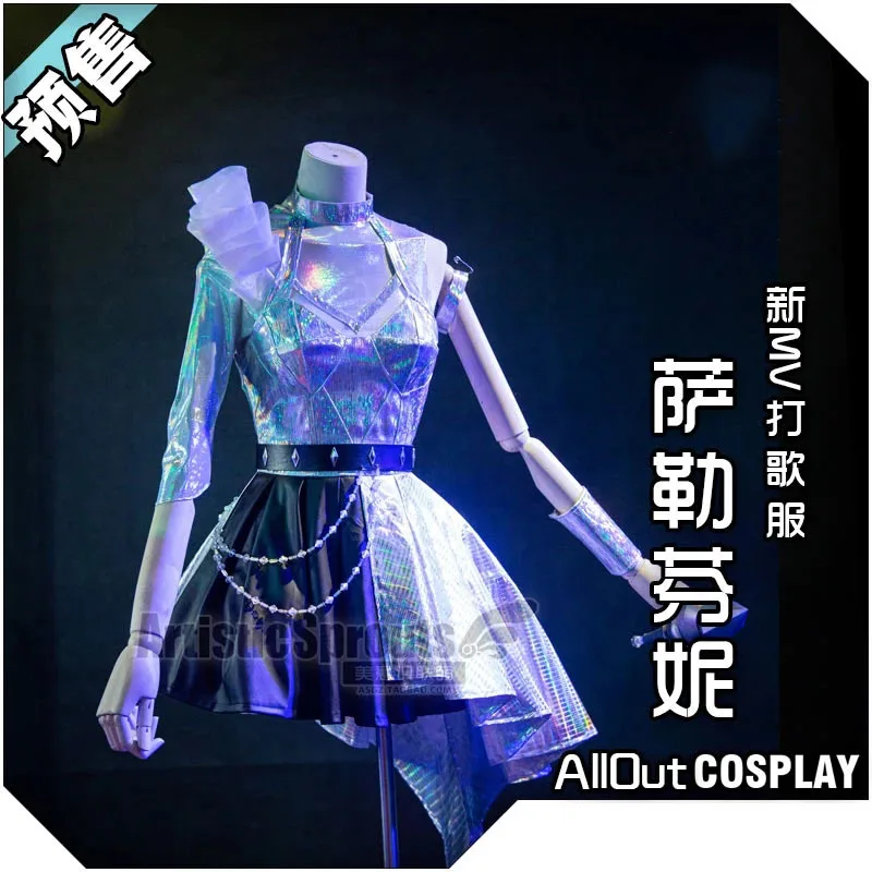 

New Arrival Game LOL Seraphine Cosplay Costume KDA AllOut Fashion Uniform Dress Female Halloween Party Role Play Clothing S-XL