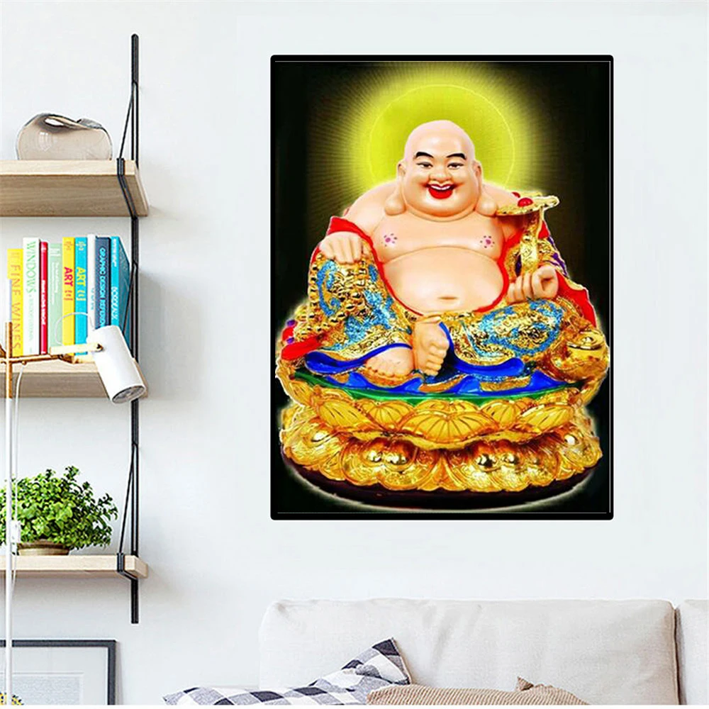 Алмазная вышивка Будда Maitreya 5D квадратная картина сделай сам крестиком мозаика