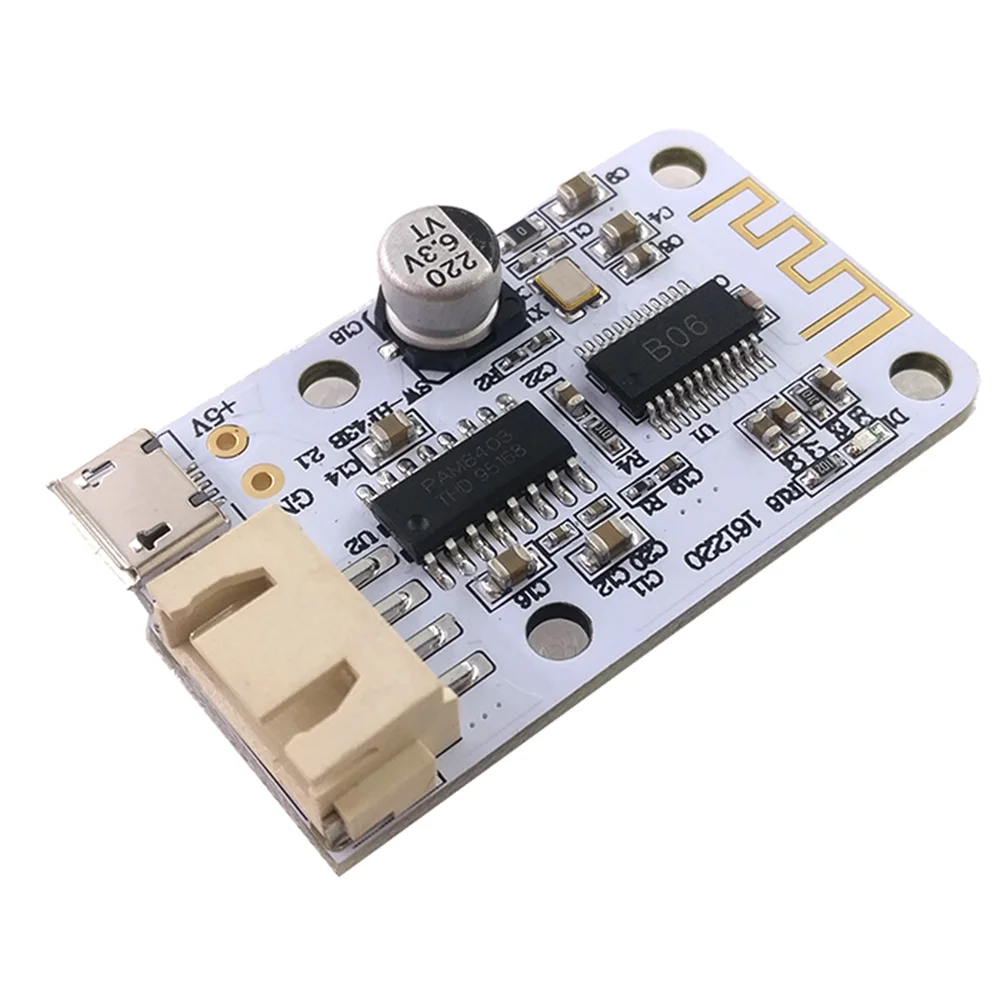 Новый DC 5V Micro USB мощность 3 Вт + Bluetooth 4 0 аудио приемник плата беспроводной цифровой