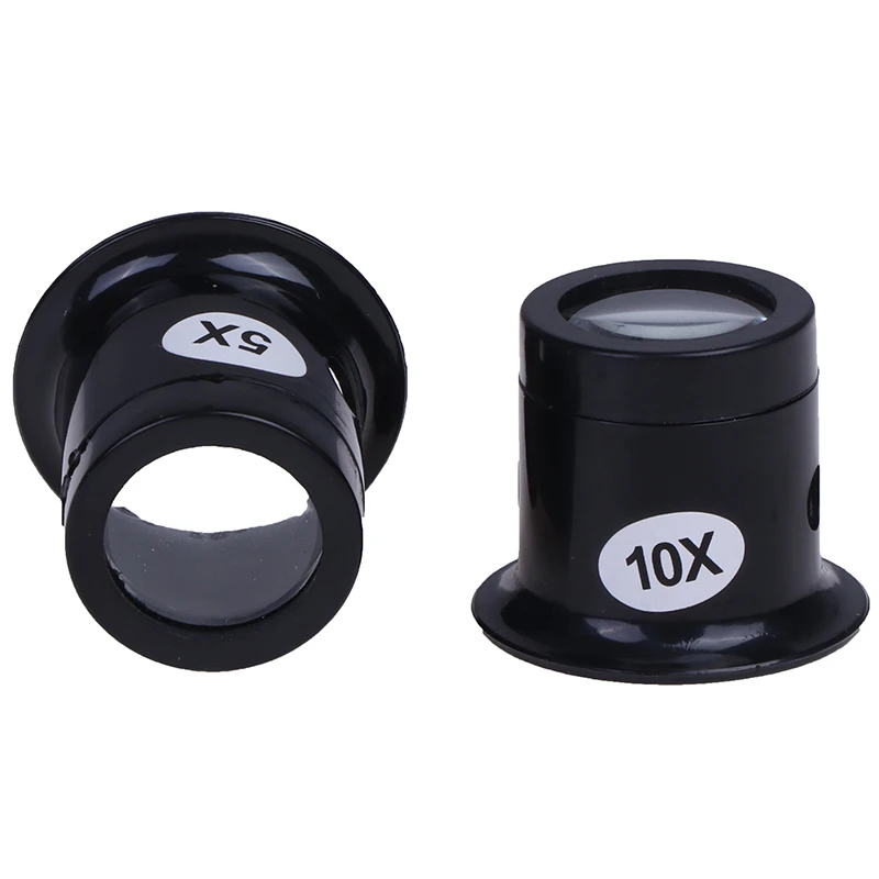 

1pc Portable Magnifier Tool 10X/5X Monocular Magnifying Glass Loupe Lens Eye Magnifier Jeweler Watch Lens Repair Kit Tool