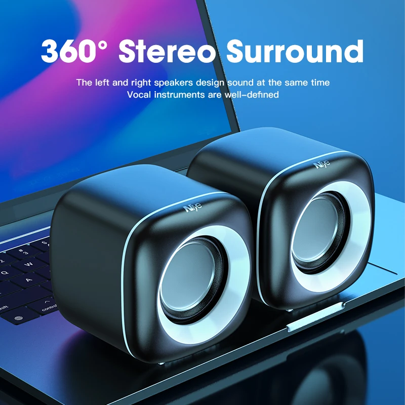 

2021 New Speakers Stereo Deep Bass Sound Box Speaker for PC Laptop Music Player Subwoofer Multimedia Loudspeakers Not Soundbar