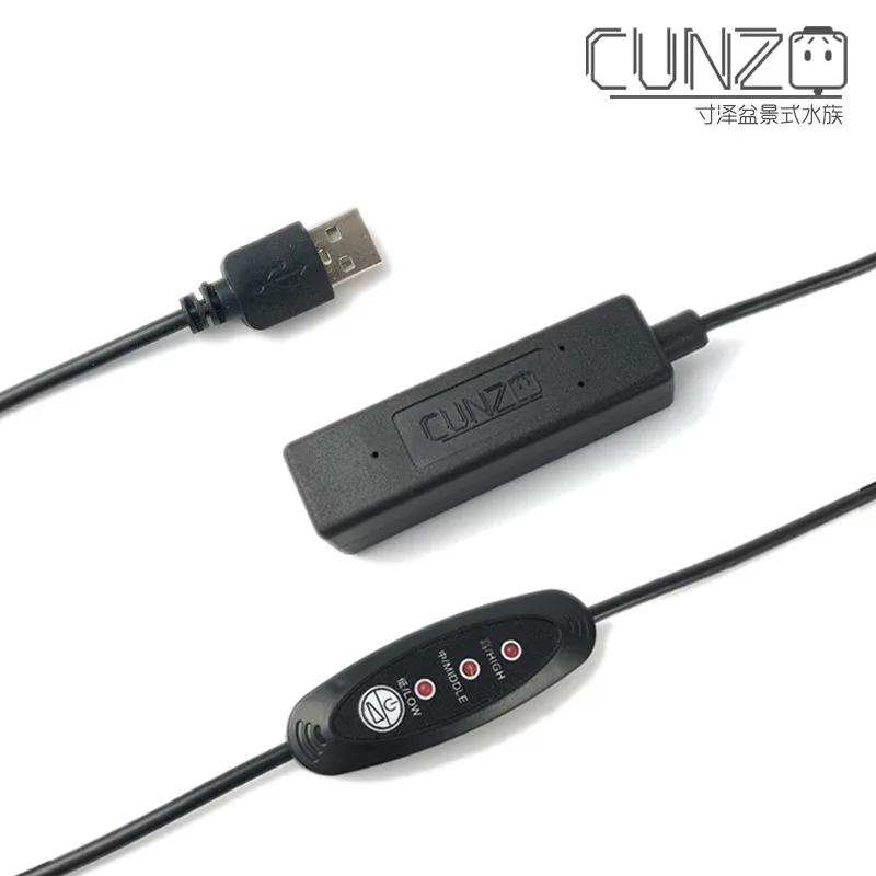 Нагревательный стержень с мини USB 5 Вт В три скорости регулируемый аквариум для