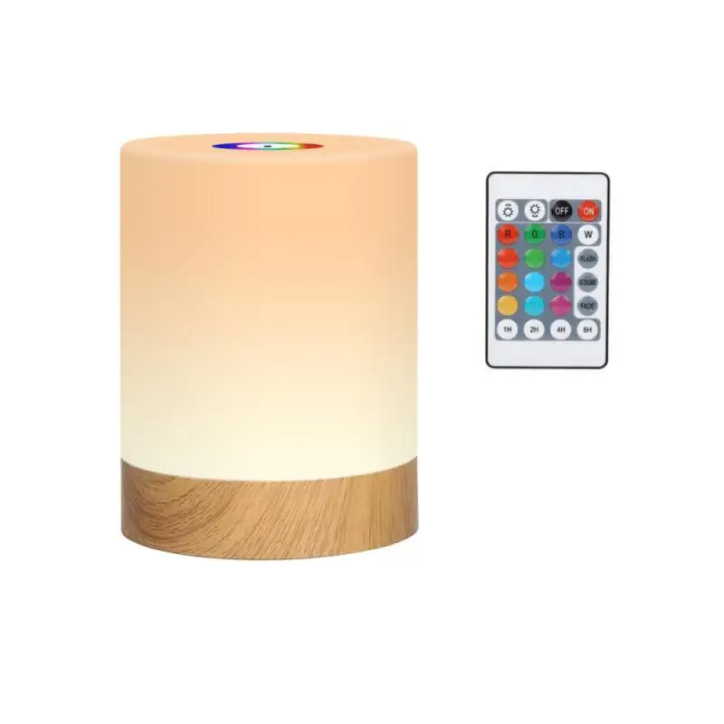 

Remote Control Night Light 1.6W Rechargeable Touch Bedside Bedroom Lamp Dimmable Table Lamp Smart Home USB LED Light Gifts