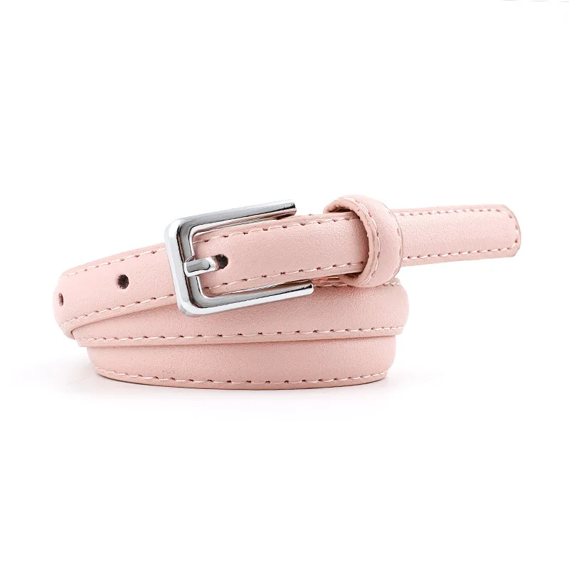 Новинка 2019 г. милый тонкий ремень для женщин модный кожаный пояс серебристый с