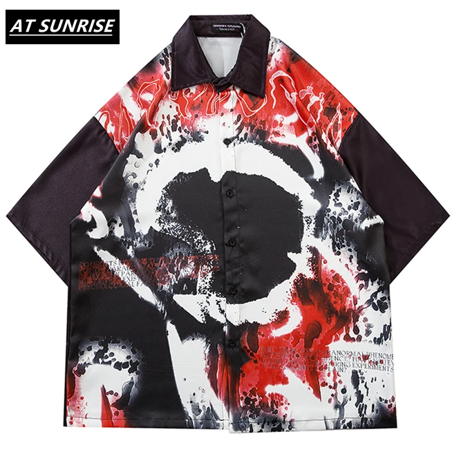 Гавайская пляжная Мужская рубашка в стиле хип хоп Harajuku модные уличные Топы 2020