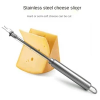 stainless steel cheese board double wire cheese slicer adjustable butter wire cutter cheese cutting wire kitchen tools