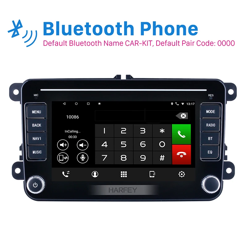 Автомобильный мультимедийный плеер Harfey универсальная мультимедийная система на