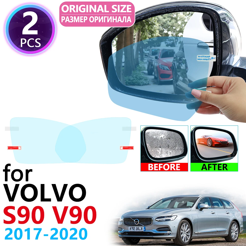 Для VOLVO S90 V90 CC 2017 2018 2019 2020 полноразмерное зеркало заднего вида противотуманная