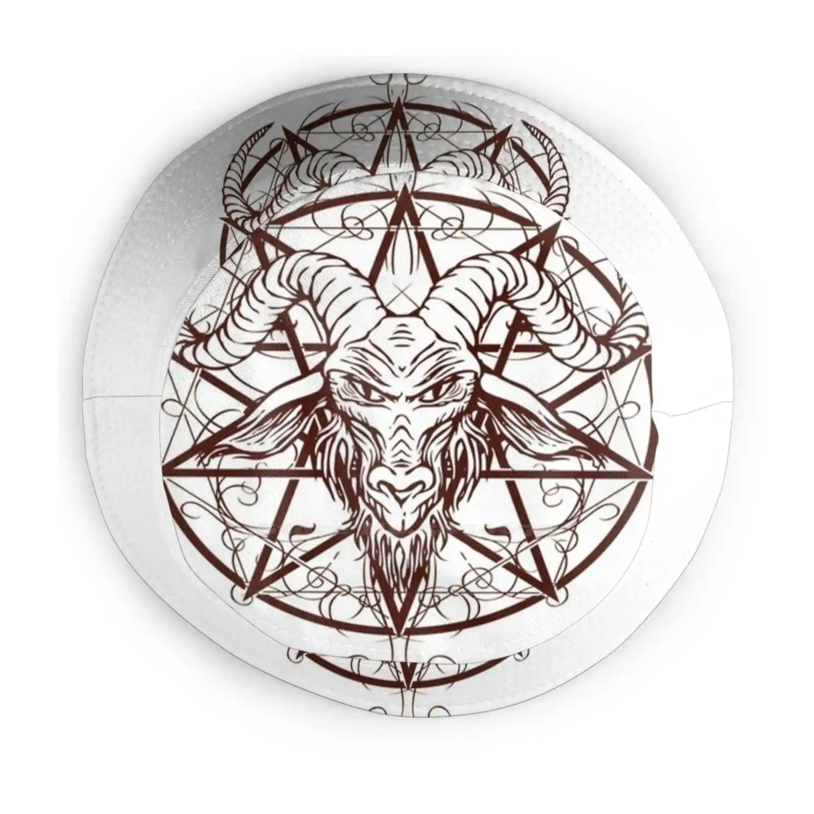 Шляпа с козьим принтом Baphomet шляпа от солнца дьявол сатана оккультная 666 демон