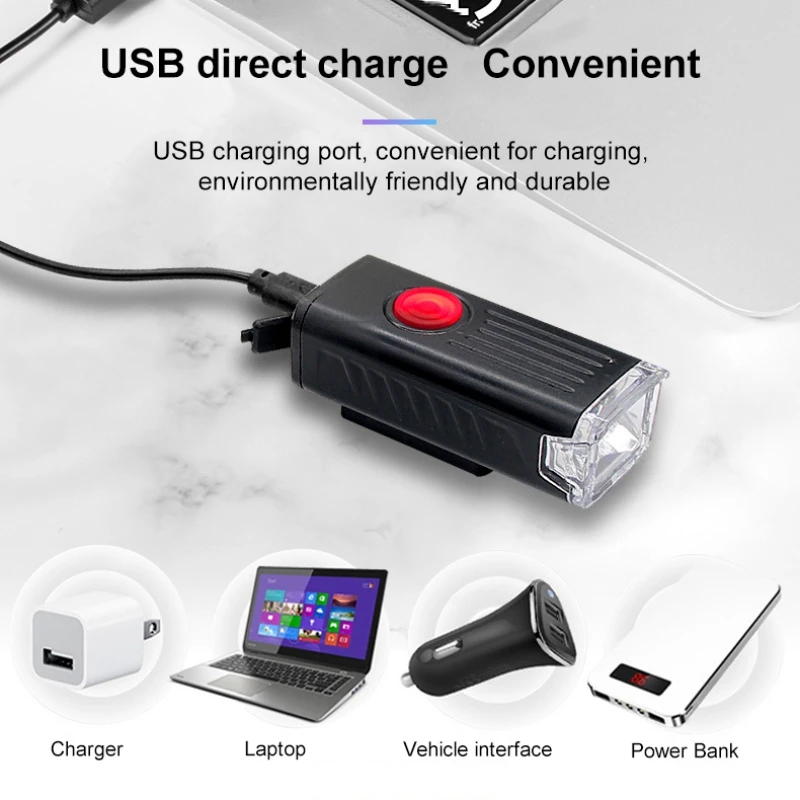 

USB Rechargeable Bike Light MTB Bicycle Flash Light Waterproof Bicycle Lamp Front Back Rear Taillight Cycling Safety Warning