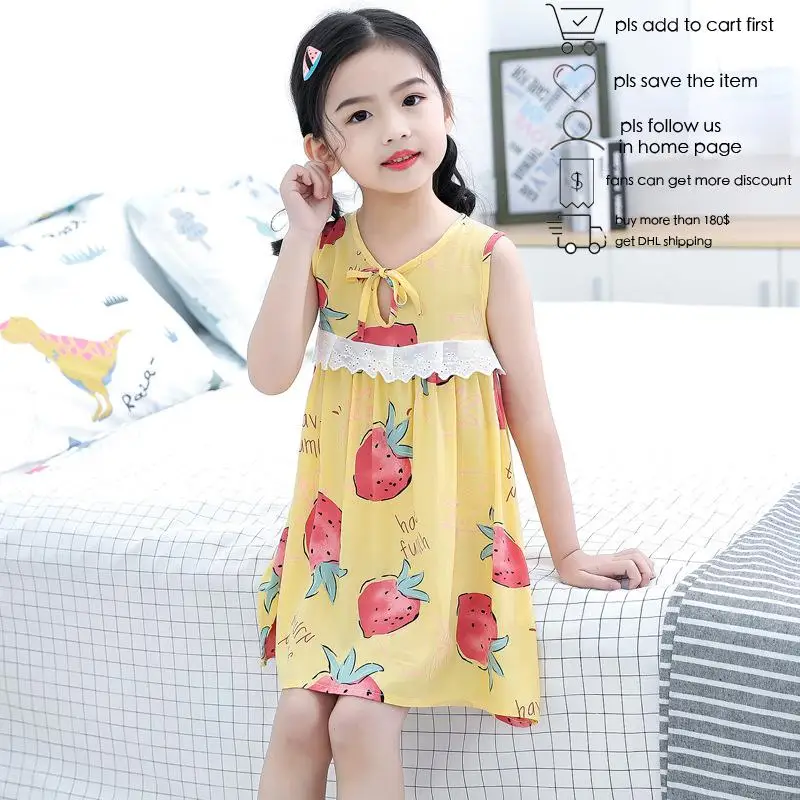 2020 платья для девочек летняя детская одежда детское платье принцессы без рукавов