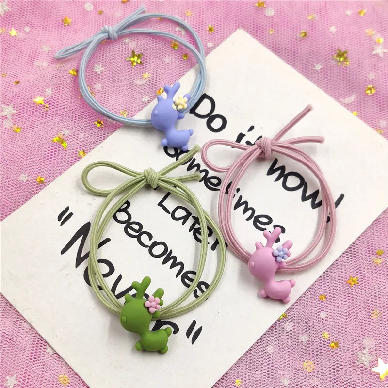 1 шт. Симпатичные Мультяшные лоси цветные эластичные повязки для волос Игрушки