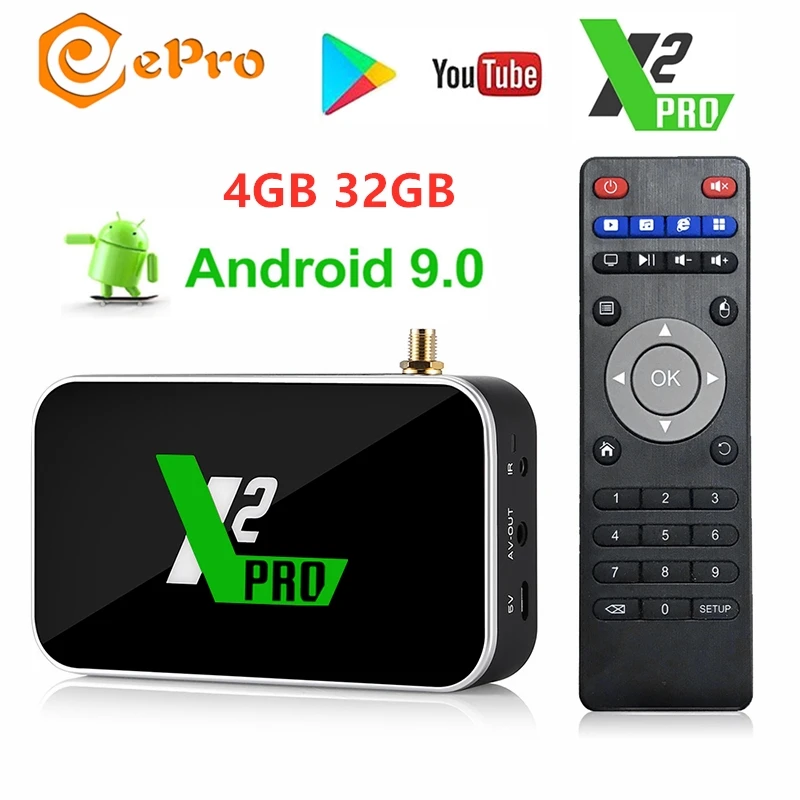 Ugoos X2 Cube Pro Android 9 0 Smart tv Box 4GB32GB Amlogic S905X2 медиаплеер 4K 2 4G 5G WiFi 1000M PK AM6 Установочная
