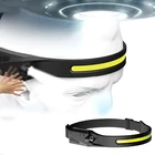 COB LED индукционный фонарь, USB Перезаряжаемый Передний фонарь s, Рабочий фонарь, 4 режима, налобный фонарь, фонарь для наружной охоты