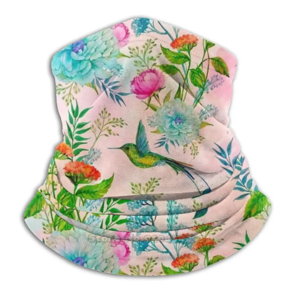 

Exotic Hummingbird Pattern Scarf Bandana Neck Warmer Headband Cycling Mask Exotic Hummingbird Birds Watercolour Tropical