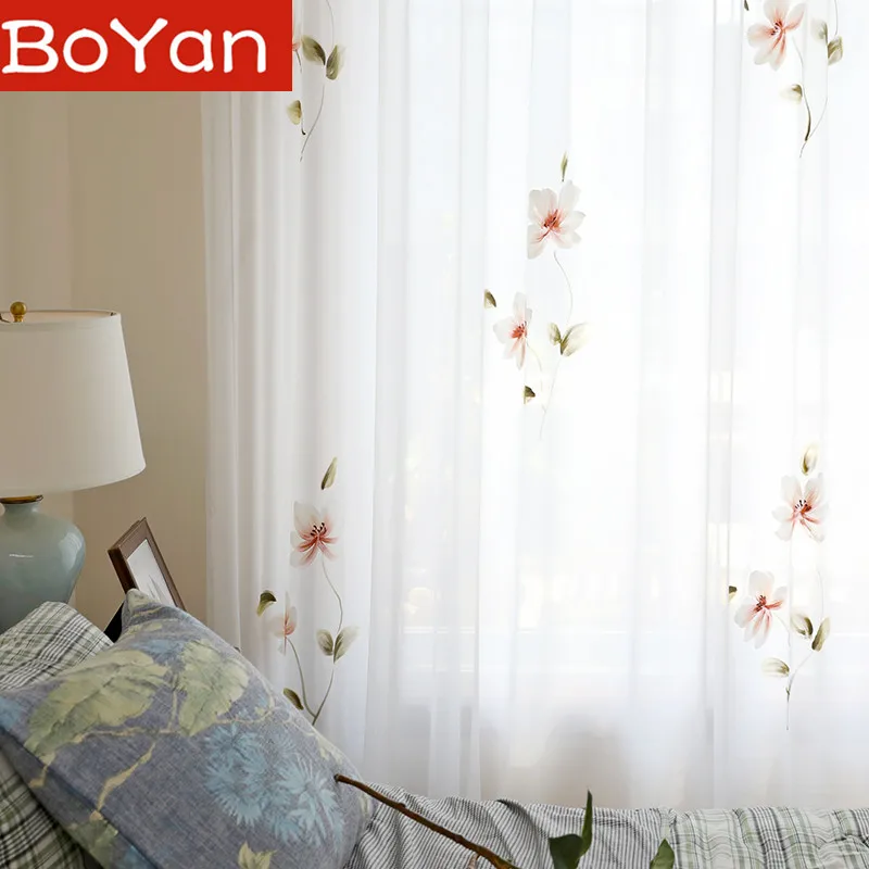 Элегантные шторы с французским рисунком ручная роспись для гостиной благородные