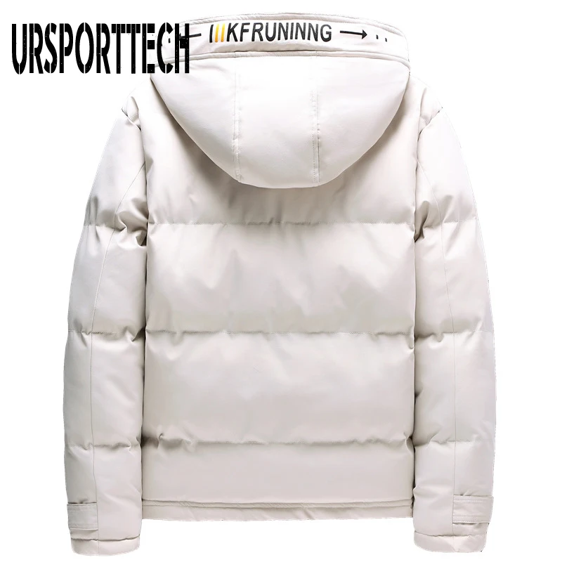 URSPORTTECH Brand Winter Jacket Men Parka 2020 New Cotton Padded Puffer Jackets Men Fashion Top Warm Solid Color Outerwear Coats