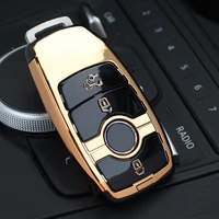 tpu abs car key case for mercedes benz 2017 new class e e200 e300 w213 car styling key holder keychain remote fob protect cover