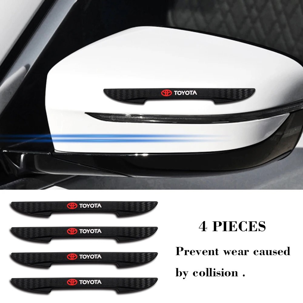 

4pcs/set Car-Styling Universal DIY Car Decoration Strip Sticker Decals Car Door Bumper Strips For Toyota Camry Corolla RAV4