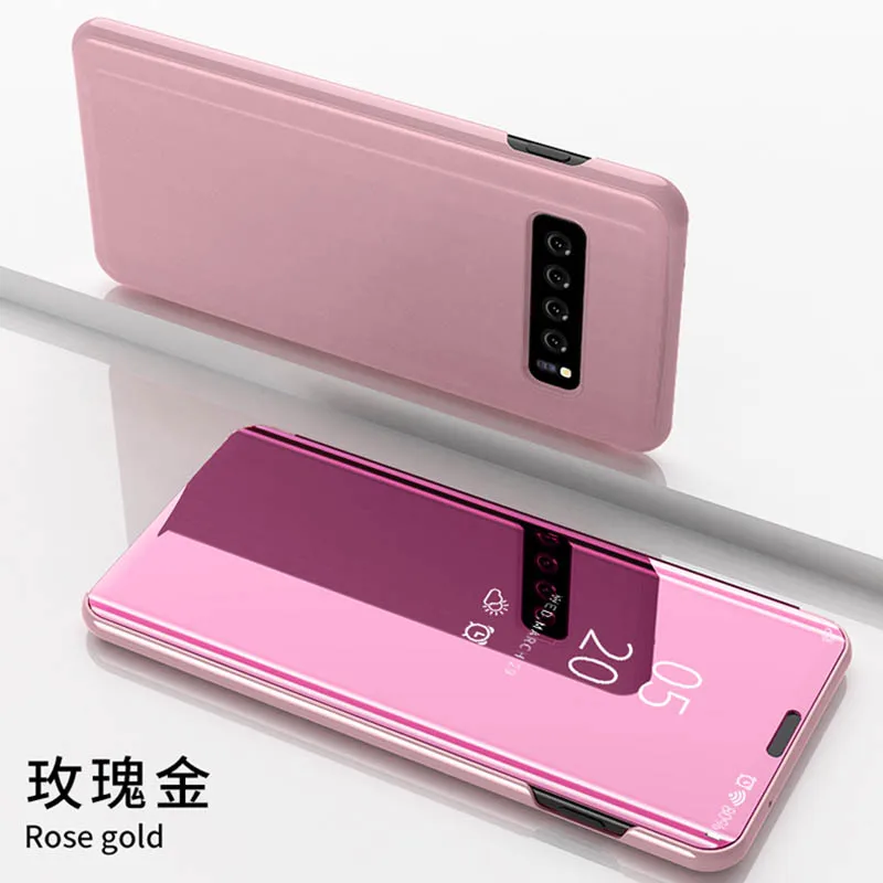 Rose Gold Зеркальный флип-чехол для Oppo A5 AX5 A3S найти X F11 Рено Ace Realme 5 3 2 2Z Z C2 A1K крышка A9 A5 A3 A11 чехол для телефона - Цвет: Rose Gold