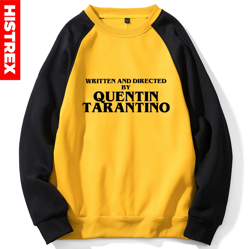 Мужская толстовка Quentin Tarantino PulpFiction, написанная и направленная Квентин Тарантино, желтые толстовки, женская уличная одежда