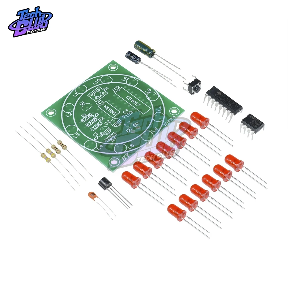 Набор светильников стробоскопических 3 5 В красный и синий цвета|Детали