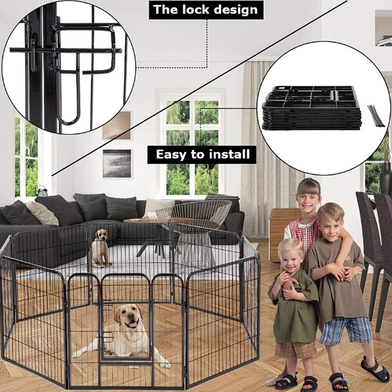 6/8 шт. регулируемые подвижные ворота для собак | Дом и сад