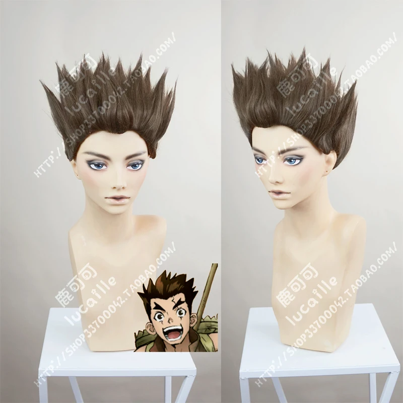 Парик для косплея Исигами сенкуу из аниме Dr.Stone термостойкие волосы