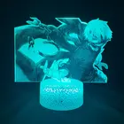Аниме Токийский Гуль Кен канекиСасаки да 3D лампа с изображением будильник Базовая мультяшная фигурка коллекционные настольные лампы Детские художественные работы