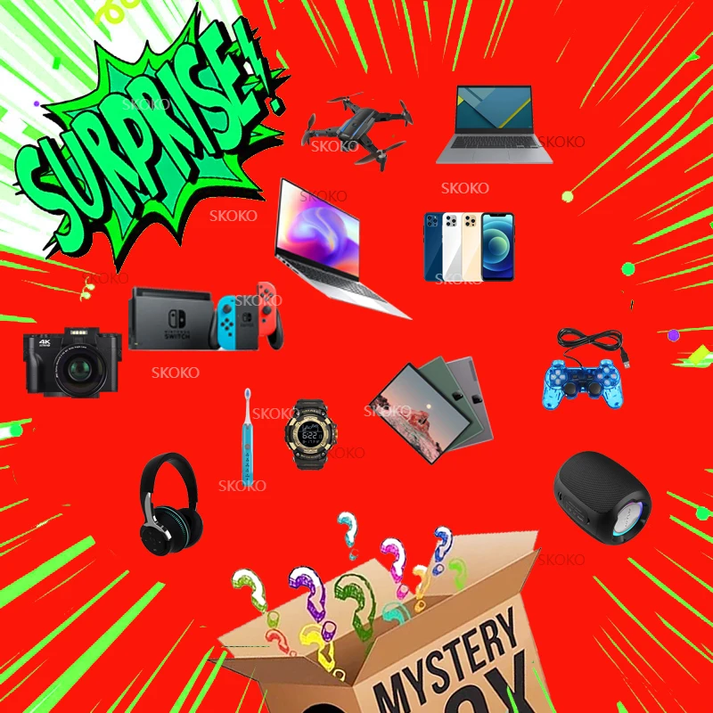 

Most Popular Lucky Mystery Boxes of Electronic Products 100% Surprise Gift Blind Box Random Digital Product 2022 Christmas Gift