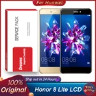 Оригинальный дисплей 5,2 дюйма для HUAWEI Honor 8 Lite, дисплей с сенсорным экраном и рамкой для Huawei Honor 8 Lite, ремонт жк-экрана
