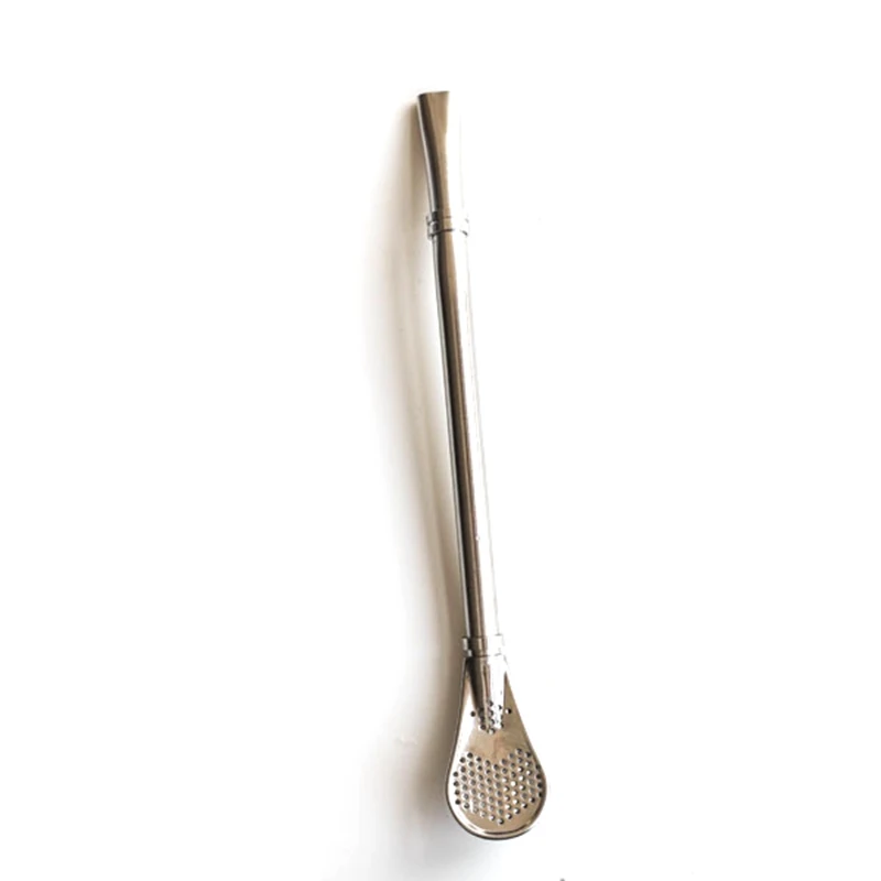 

4PCS Multifunctional 304 Stainless Steel Straw Tea Filter Coffee Stirring Spoon Beverage Accessories-ABUX