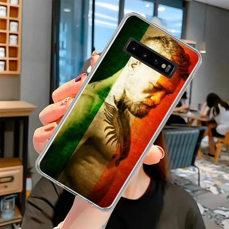 

Boxing Connor Phone Case Transparent Phone Case For Samsung S10 Plus S10 E(lite) S6 S7 Edge S8 S9 Plus Brand