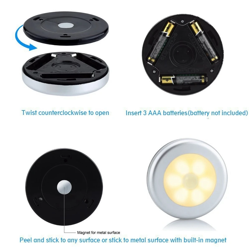 Светильник с датчиком движения светодиодный светильник и питанием от