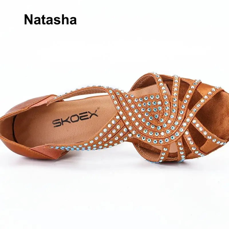 Na-tasha high-heeled shoes practice show Latin with diamonds | Спорт и развлечения