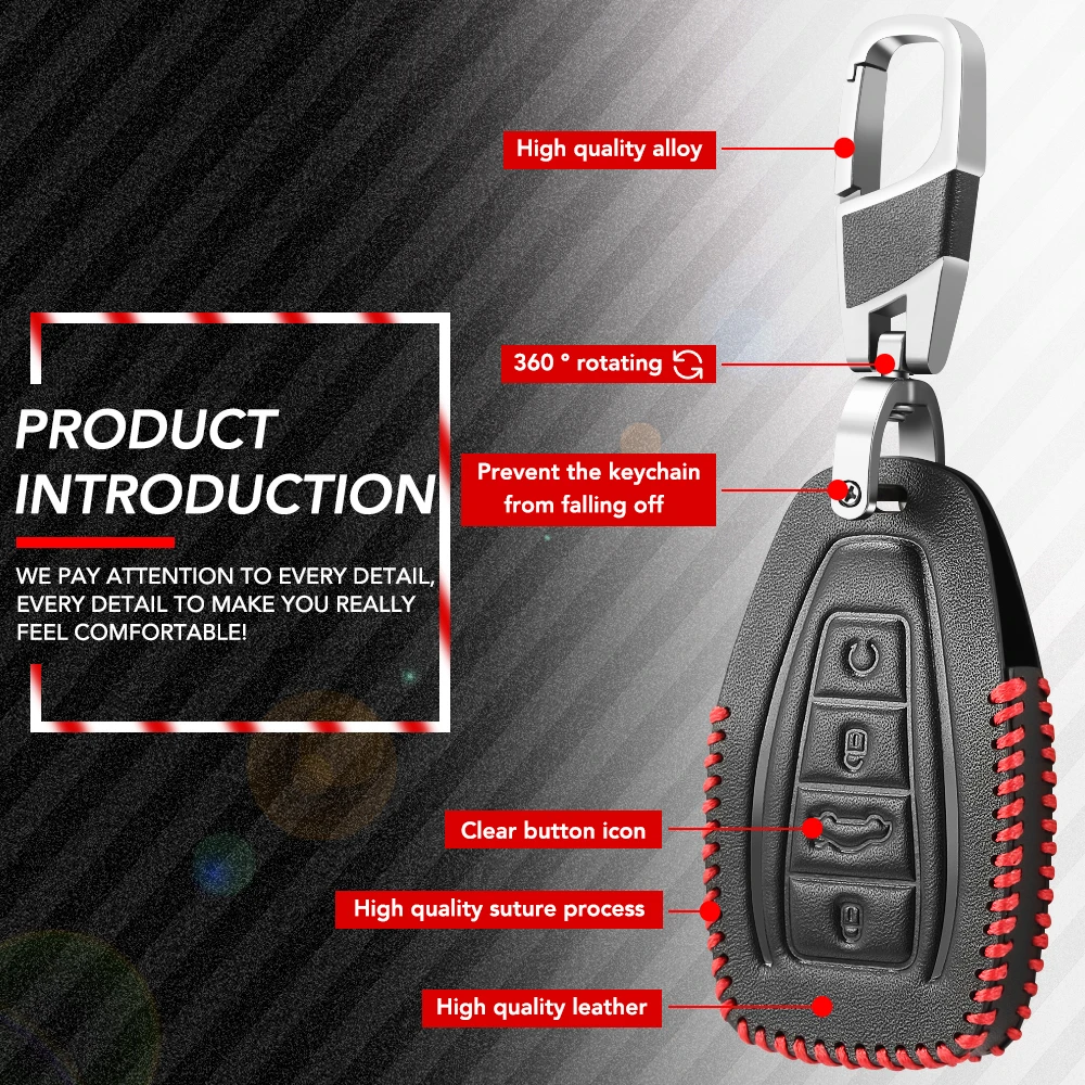 Чехол для дистанционного управления автомобилем из натуральной кожи